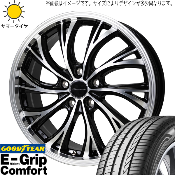 XV フォレスター SH 225/50R18 グッドイヤー コンフォート プレシャス HS-2 18インチ 7.0J +48 5H100P サマータイヤ ホイール 4本SET_画像1