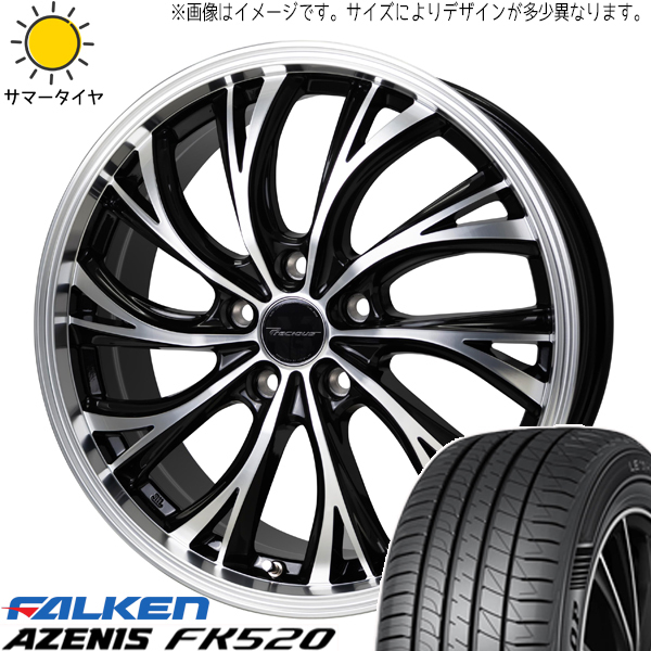 エスティマ CX-3 225/45R18 ファルケン FK520 プレシャス HS-2 18インチ 7.0J +48 5H114.3P サマータイヤ ホイール 4本SET_画像1