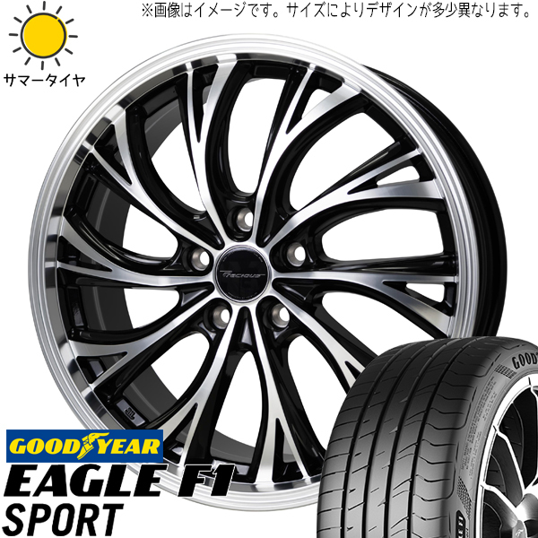 ヴォクシー ノア CR-Z 215/40R18 グッドイヤー F1 SPORT プレシャス HS-2 18インチ 7.0J +55 5H114.3P サマータイヤ ホイール 4本SET_画像1