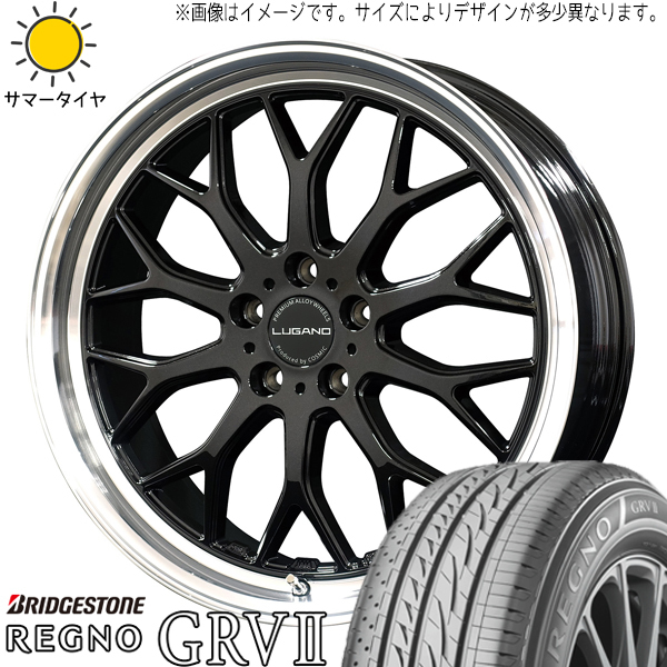 アウトランダー デリカ 225/55R18 BS レグノ GRV2 ヴェネルディ ルガーノ 18インチ 7.5J +40 5H114.3P サマータイヤ ホイール 4本SET_画像1