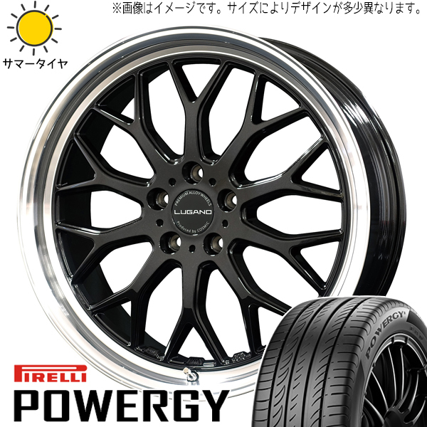 アリア アウトランダー CX-60 235/60R18 ピレリ パワジー ルガーノ 18インチ 7.5J +40 5H114.3P サマータイヤ ホイール 4本SET_画像1