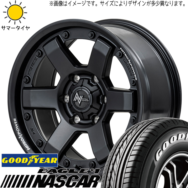 ハイエース 215/65R16 109/107 グッドイヤー ナスカー MID M6 CARBINE 16インチ 6.5J +38 6H139.7P サマータイヤ ホイール 4本SET_画像1