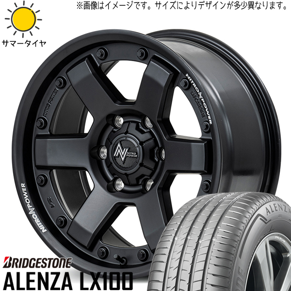 RAV4 235/65R17 ブリヂストン アレンザ LX100 MID M6 CARBINE 17インチ 7.0J +42 5H114.3P サマータイヤ ホイール 4本SET_画像1