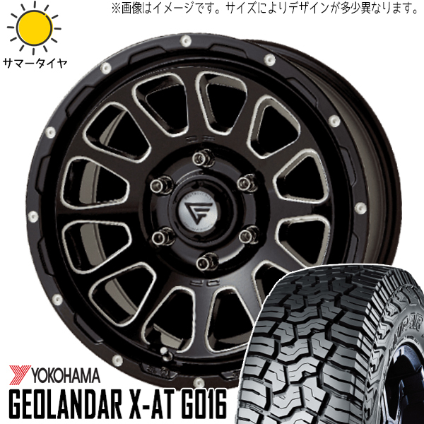 デリカ エクストレイル 225/75R16 Y/H ジオランダー X-AT G016 デルタフォース 16インチ 7.0J +35 5H114.3P サマータイヤ ホイール 4本SET_画像1