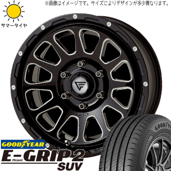 RAV4 265/65R17 グッドイヤー エフィシェントグリップ2 デルタフォース 17インチ 7.0J +32 5H114.3P サマータイヤ ホイール 4本SET_画像1