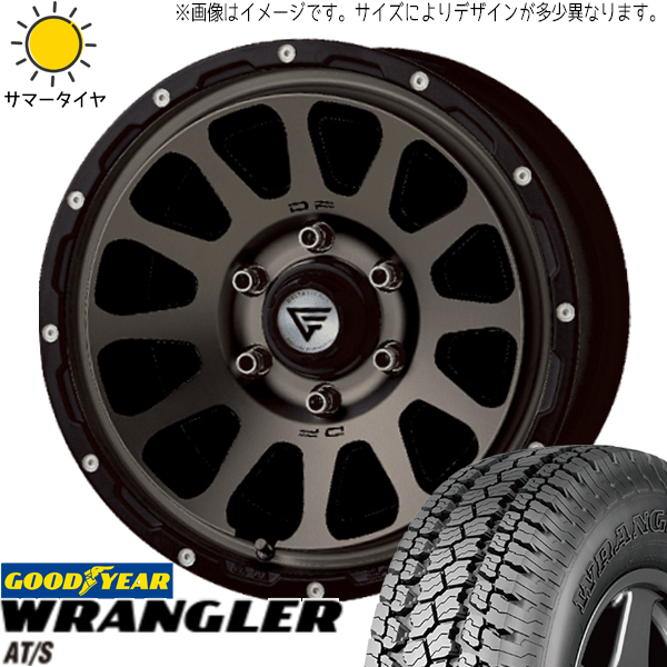 ジムニー AZ175/80R16 グッドイヤー ラングラー A/T-S デルタフォース 16インチ 5.5J +20 5H139.7P サマータイヤ ホイール 4本SET_画像1