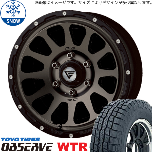 パジェロミニ キックス 185/85R16 TOYO オブザーブ WT-R デルタフォース 16インチ 7.0J +38 5H114.3P スタッドレスタイヤ ホイール 4本SET_画像1