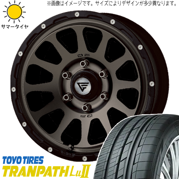 エクストレイル 215/60R17 トーヨータイヤ トランパス Lu2 デルタフォース 17インチ 8.0J +35 5H114.3P サマータイヤ ホイール 4本SET_画像1