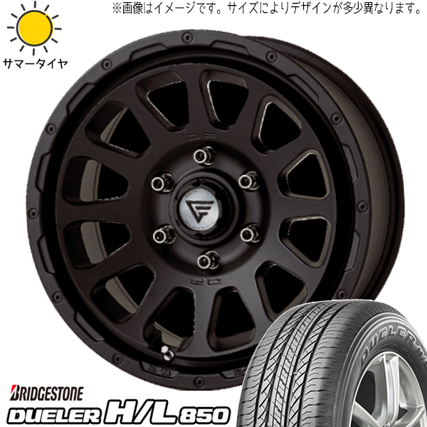 ハイエース 215/70R16 ブリヂストン デューラー H/L850 デルタフォース 16インチ 7.0J +38 6H139.7P サマータイヤ ホイール 4本SET_画像1