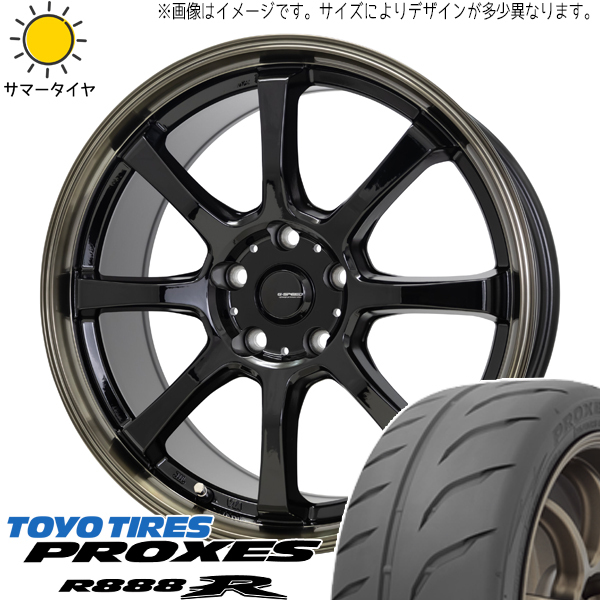 アクア カローラ シエンタ 195/50R16 TOYO プロクセス R888R Gスピード P08 16インチ 6.0J +45 4H100P サマータイヤ ホイール 4本SET_画像1