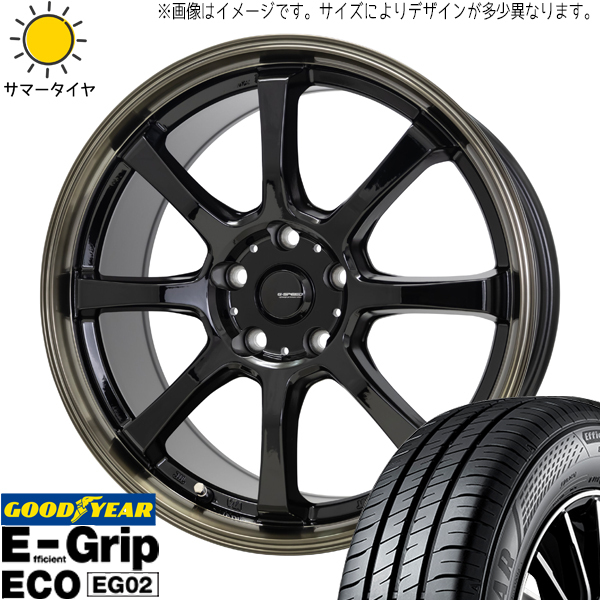 ヴォクシー 205/55R16 グッドイヤー EG02 Gスピード P08 16インチ 6.5J +50 5H114.3P サマータイヤ ホイール 4本SET_画像1