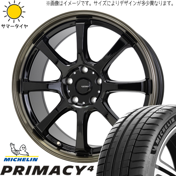 フォレスター XV 225/55R17 ミシュラン プライマシー4 Gスピード P08 17インチ 7.0J +45 5H100P サマータイヤ ホイール 4本SET_画像1