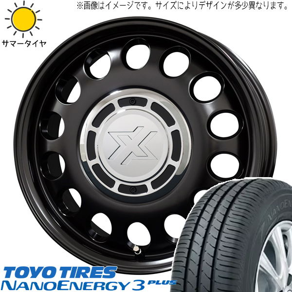 エブリィワゴン NV100リオ 165/60R14 TOYO ナノエナジー3 スティール 14インチ 4.5J +45 4H100P サマータイヤ ホイール 4本SET_画像1