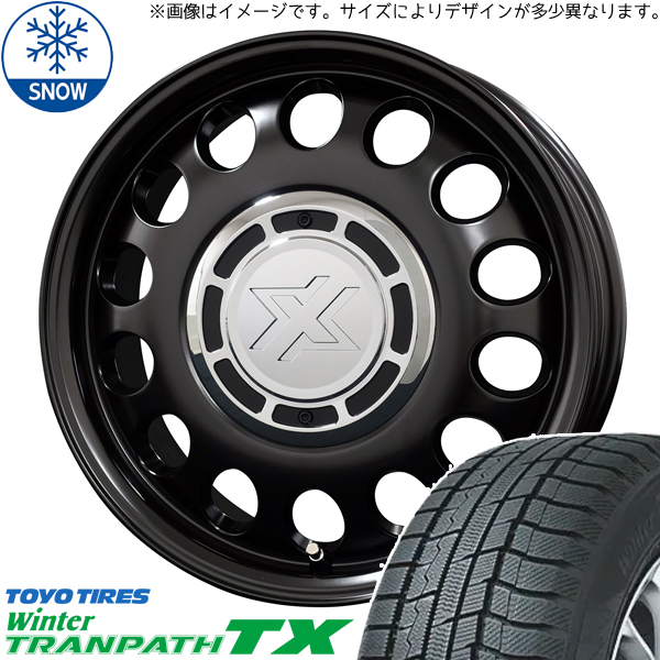 ハスラー キャスト フレア 165/65R14 TOYO トランパス TX スティール 14インチ 4.5J +45 4H100P スタッドレスタイヤ ホイール 4本SET_画像1