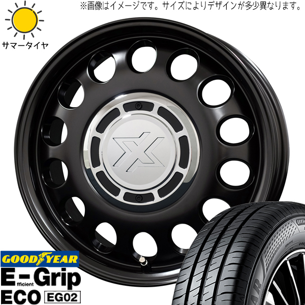 タンク ルーミー トール 175/55R15 GY EG02 クロスブラッド スティール 15インチ 6.0J +42 4H100P サマータイヤ ホイール 4本SET_画像1