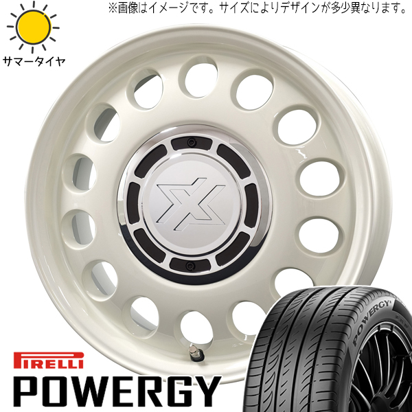 プリウス インプレッサ 195/65R15 ピレリ パワジー クロスブラッド スティール 15インチ 6.0J +43 5H100P サマータイヤ ホイール 4本SET_画像1