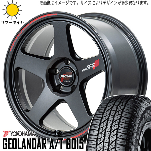 アウトランダー エクストレイル 235/60R18 Y/H A/T G015 MID RMP TR50 18インチ 8.0J +45 5H114.3P サマータイヤ ホイール 4本SET_画像1