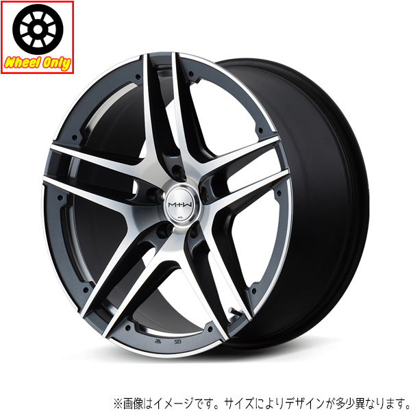 アルミホイール 4本 20インチ TW025 SG セミグロスガンメタ/ディスク+アンダーカ 20x9.5J +41 5H114.3P テスラ TESLA_画像1