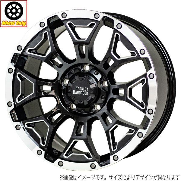 新品 ホイールのみ 4本 20インチ BARKLEY HARDROCK ELBERT ブラックサイドマシニング＆リムポリッシュ(BSM/P) 20x9.5J +50 5H150P_画像1