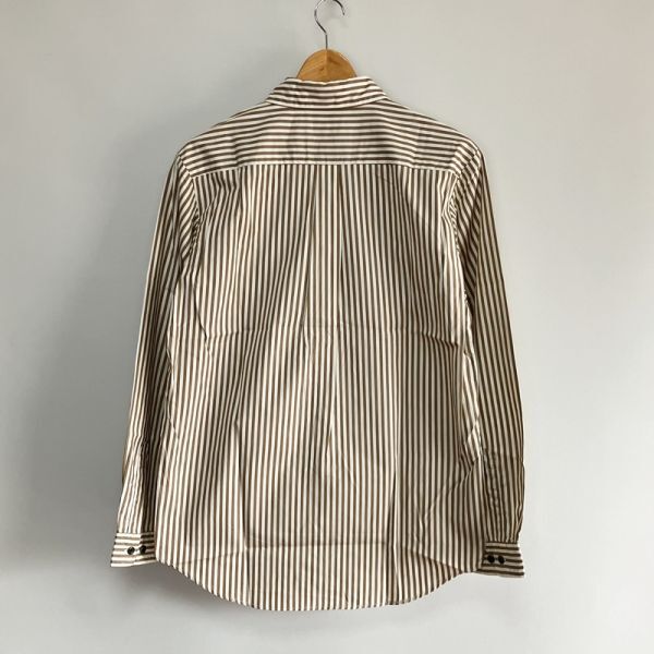 新品未使用/Manual Alphabet/Loose Fit レギュラーカラーシャツ/サイズ1/BROWN STRIPE/日本製/マニュアルアルファベットルーズフィットの画像3