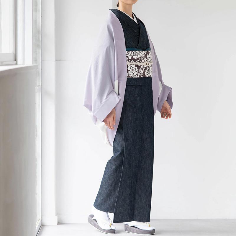  kimono for cardigan Quruli |pi-chi satin lavender 