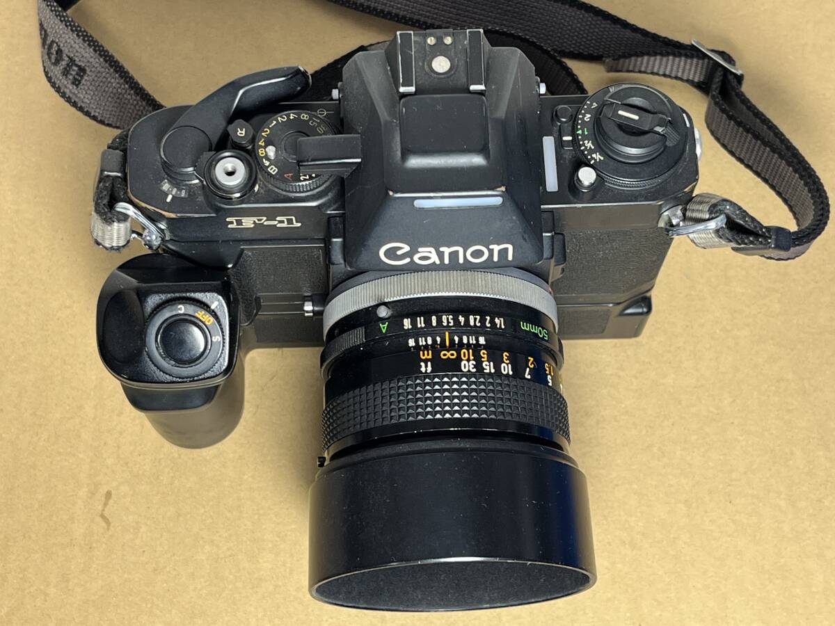 キヤノン Canon New F-1 AEファインダー 動作精度不良？ ワインダーFN ＆ NewFD50mm/f1.4付きの画像5