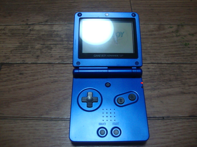 * Game Boy Advance SP azulite blue AGS-001 liquid crystal crack Nintendo nintendo *