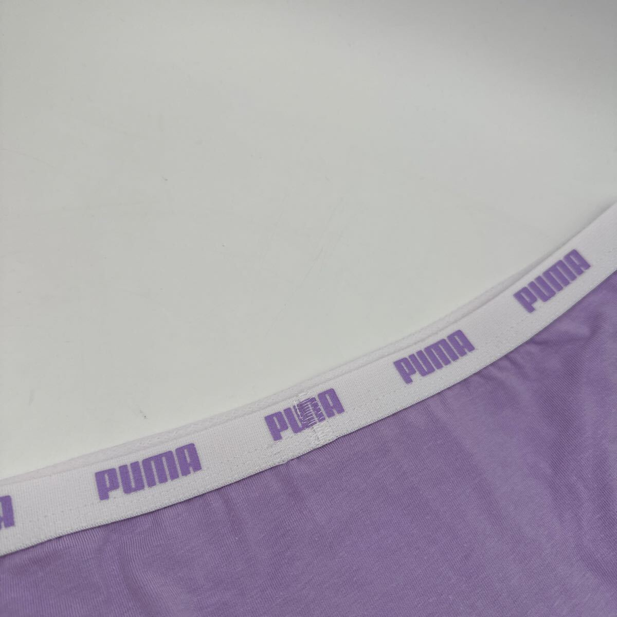 165cm ■ 16歳〜18歳 PUMA ジュニア ビキニ ショーツ  綿95％ ジュニア 紫 ウエストロゴの画像7