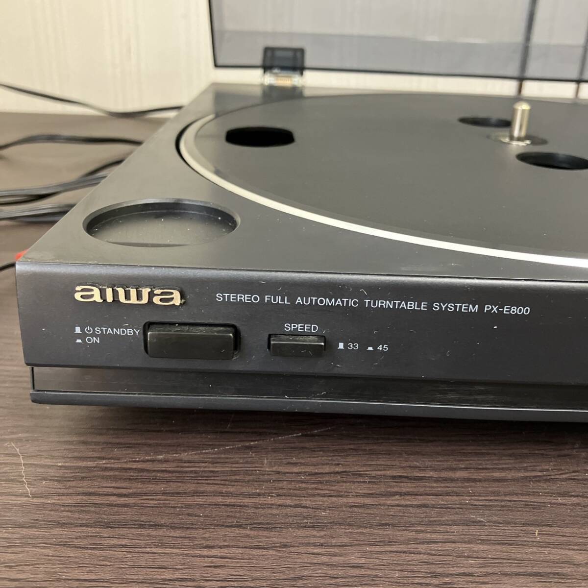 【現状品】PX-E800 aiwa ステレオレコードプレーヤー/RSZ6156-宅100_画像3