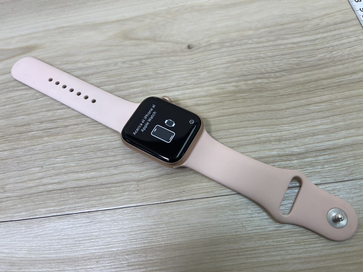 Apple Watch Series6 44mm GPSモデル＋Cellularモデル ピンク アクティベートロック ジャンク 1円スタートの画像1