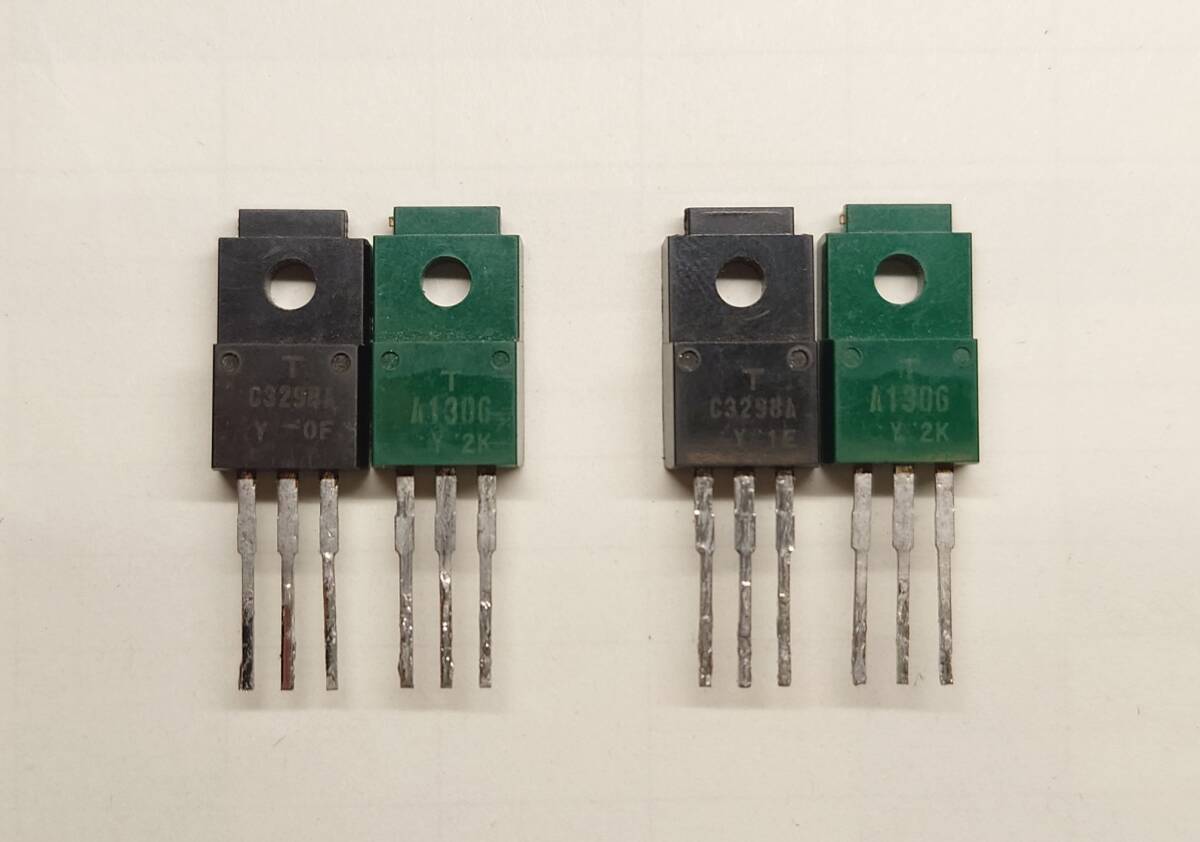  Toshiba made transistor 2SA1306(Y) 2SC3298(Y) pair 2 set 