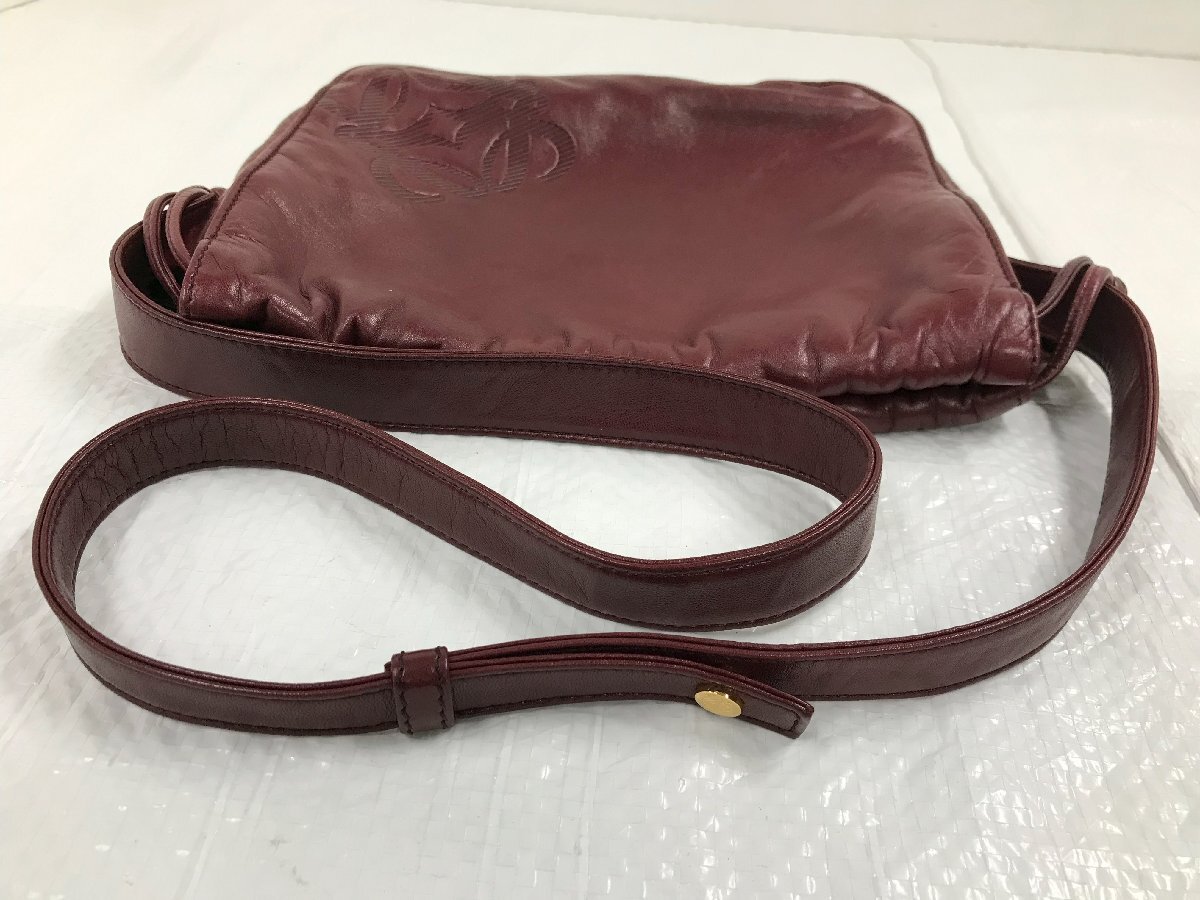 LOEWE ロエベ ショルダーバッグ ワインレッド 4731の画像6