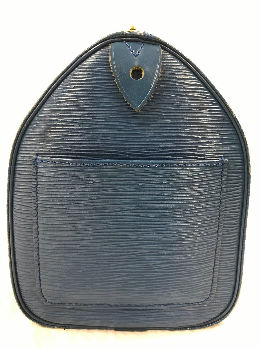 LV　LOUIS VUITTON　ルイ・ヴィトン　エピ スピーディ25　ボストンバッグ　ハンドバッグ　青　ブルー　付属品:袋　4785