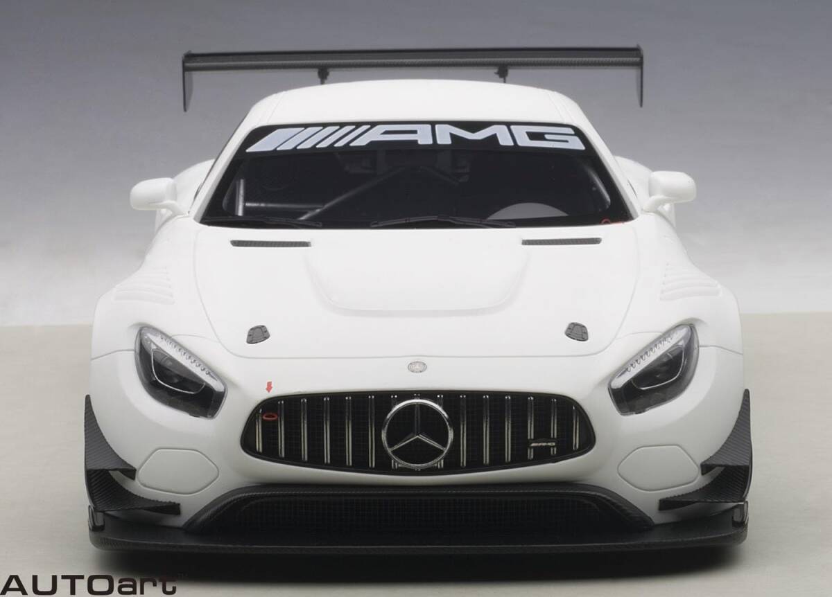 新品未展示 1/18 AUTOart オートアート MERCEDES-AMG GT3 メルセデスAMG GT3 MATT WHITE マットホワイト 81531