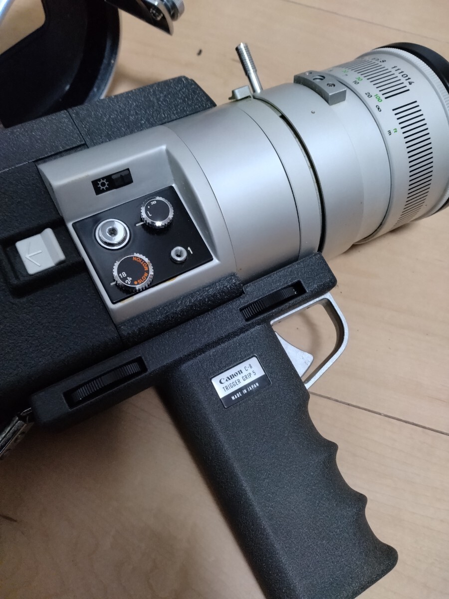 【動作未確認】 Canon AUTO ZOOM 1218 SUPER8 フィルムカメラ C-8 トリガーグリップ レンズ レア 希少 ビンテージ プラ時 8mm？の画像6