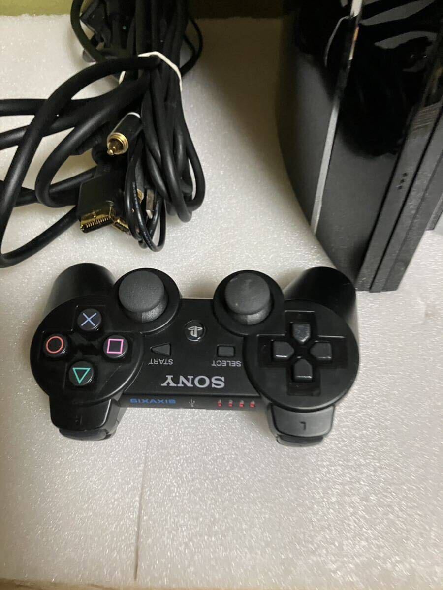 初期型PS3 CECHA00ゲーム機コントローラーなど一式、プレステ1、2、3全て動作可能品の画像9