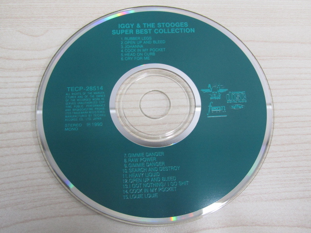 SU-19139 CD スーパー・ベスト イギー＆ザ・ストゥージス・コレクション TECP-28514_画像4
