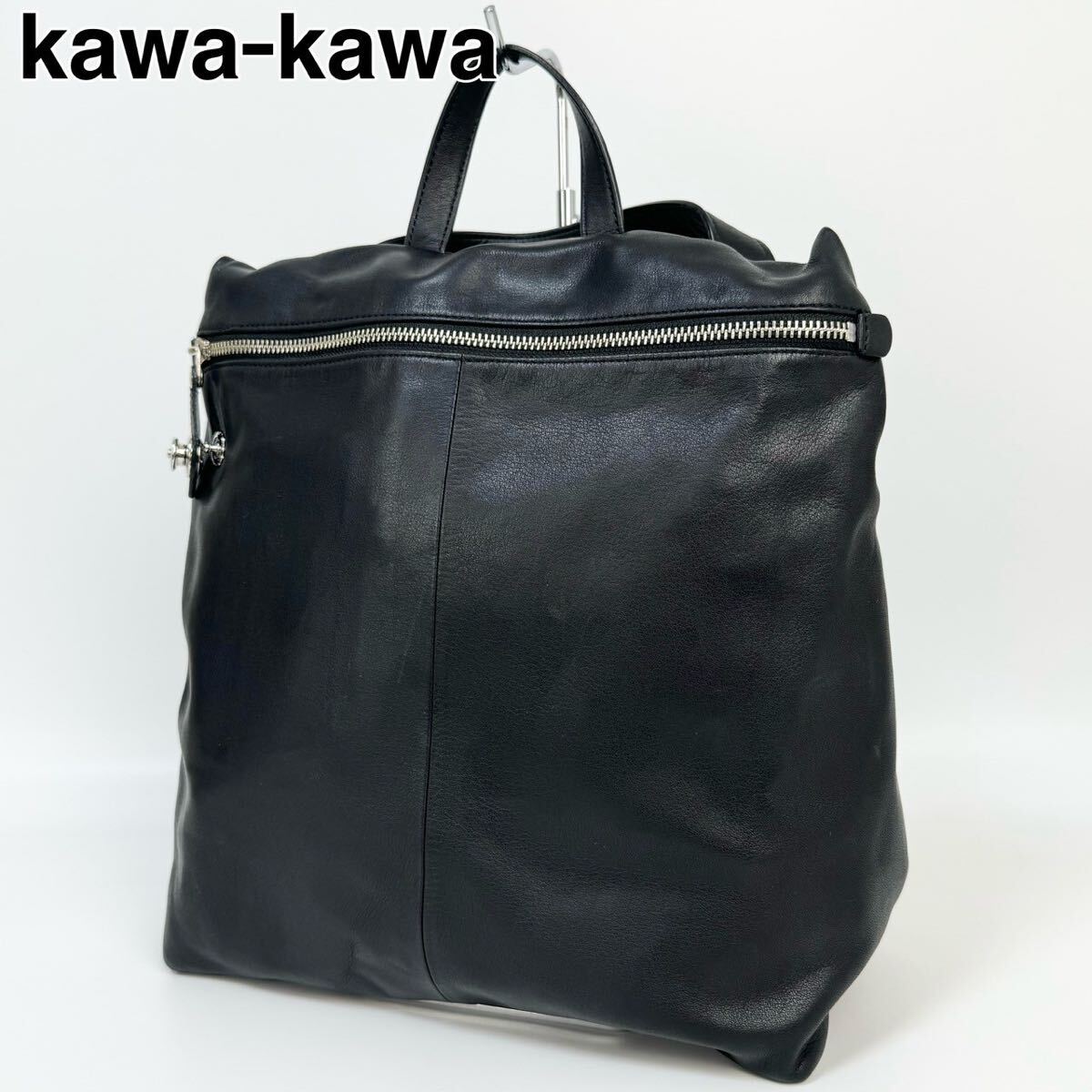 24C30 kawakawa カワカワ リュック レザー 2way ショルダー_画像1