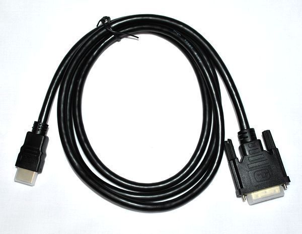 送料無料！DVI - HDMI 変換ケーブル 2m 双方向対応 金メッキ端子 1080PフルHD対応 ●DVI-HDM2