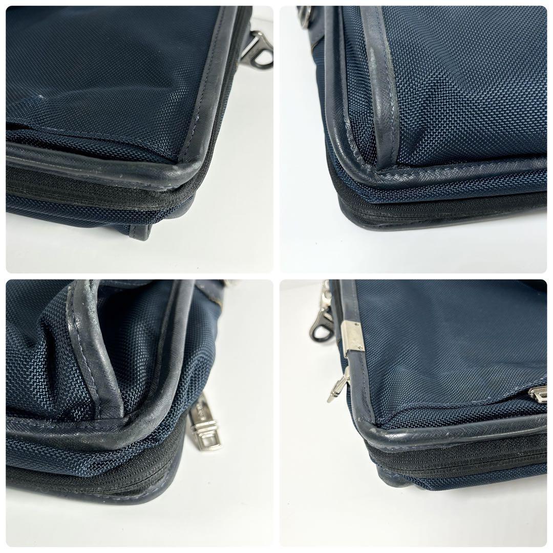 1円〜 TUMI トゥミ 2WAY ハンドバッグ ビジネスバッグ ブリーフケース ショルダーバッグ ネイビー 紺色 書類 鞄 A4　PC可能_画像5