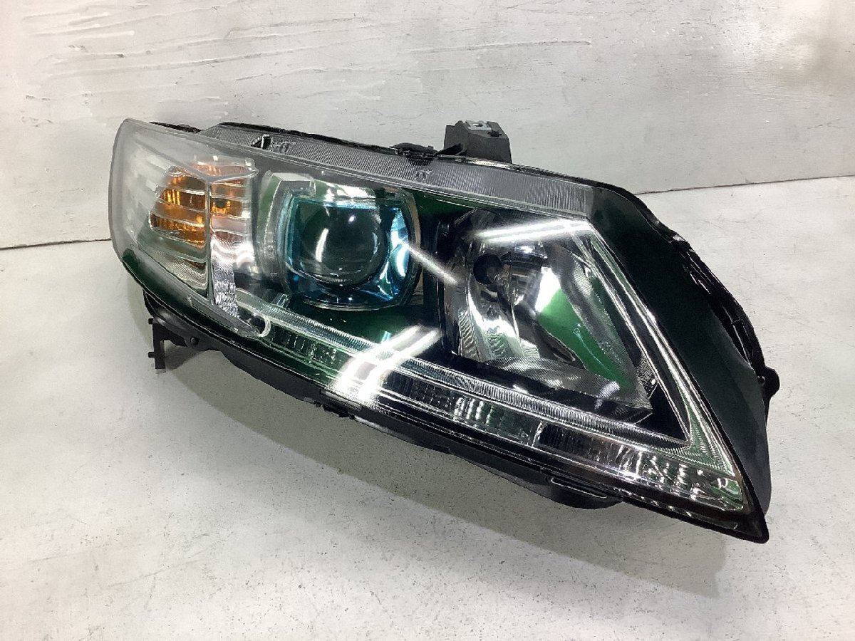 レンズ リペア品 クリヤー塗装済 CR-Z ZF1 純正 HID 右 ヘッドランプ コイト/100-22010 ZF2 前期 レベライザー付 キセノン 点灯OK 棚A8-3の画像1