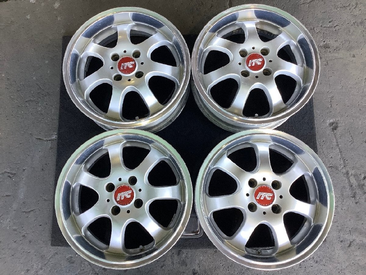 RAYS SEBRING ITC SPORT 15インチ ホイール4本 セブリング 深リム 15×5.5J +45 PCD100 65mm 4H アクア フィット ワゴンR 軽トラ 他の画像1