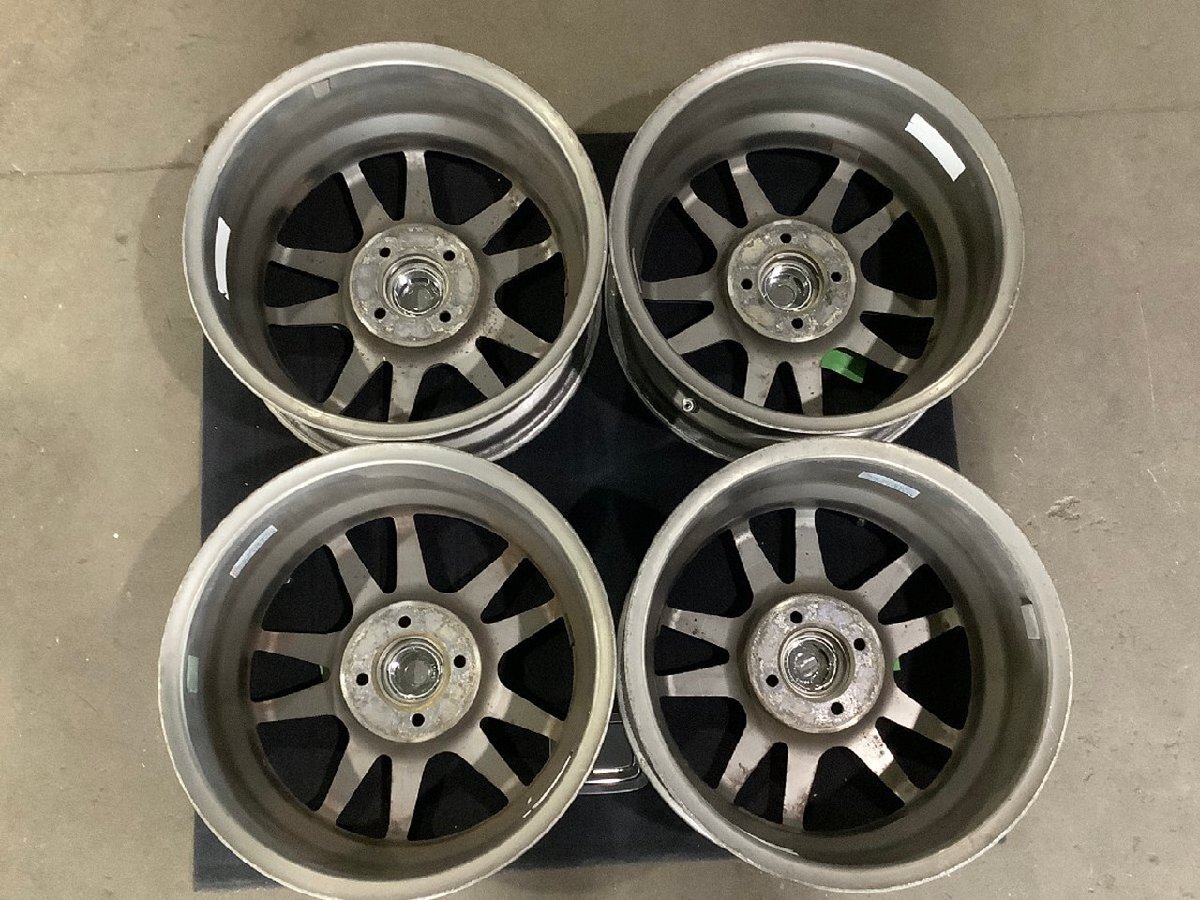 DUNLOP DIREZZA RZF 鍛造 軽量 アルミホイール 4本 15インチ 15×7J +43 PCD100 73mm 4H 1ピース ディレッツァ 社外アルミ 棚M1の画像2