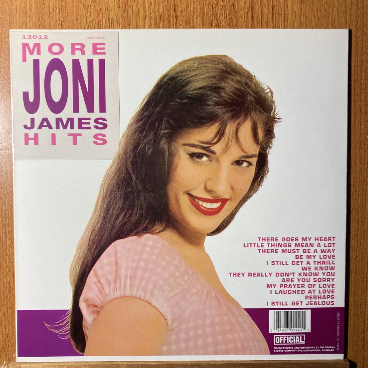 ジョニ・ジェイムス / モア・ジョニ・ジェイムス・ヒッツ★MORE JONI JAMES HITS★DENMARK盤 OFFICIAL 12012★MGM RECORDS★新同美品_輸入盤につき 帯・インサートなし