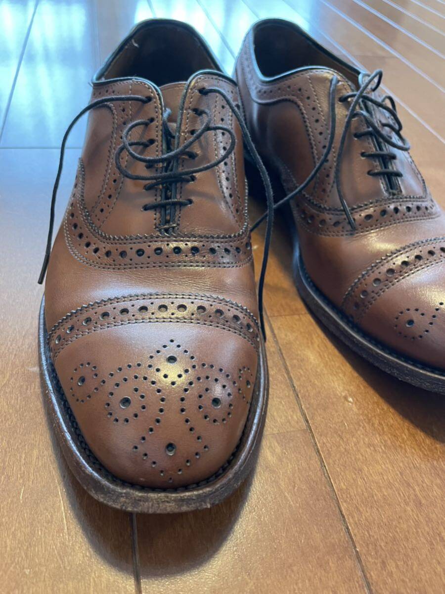 Allen Edmonds アレン・エドモンズ ストランド STRAND ストレートチップ ドレスシューズ USED 革靴 レザーシューズ US7Eの画像1