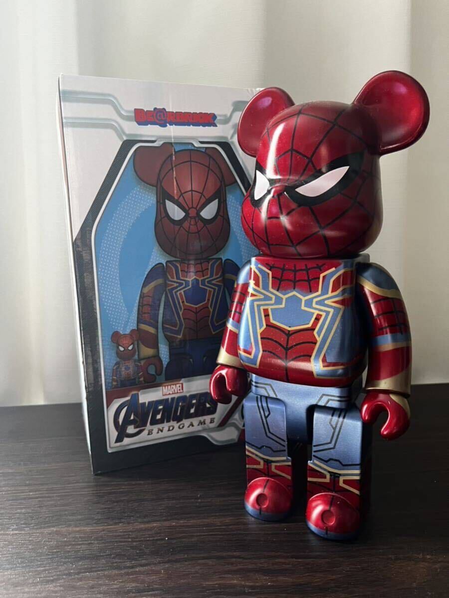 BE@RBRICK Spider-Man Spider-Man 400% 28cm Bearbrick bearbrickma- bell marvelmeti com toy MEDICOM TOY