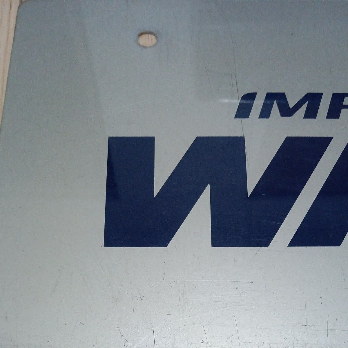 ナンバープレート　スバル　インプレッサ GD型　WRX マスコットプレート　撮影　オフ会　 展示用