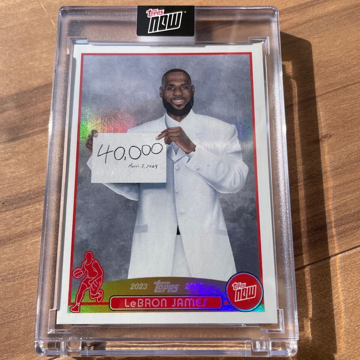 【激レア】Variation LeBron James Time Machine 2023-24 Topps now LJ-40K 40,000 Pts レブロンジェームズ　jordan マイケルジョーダン_画像1