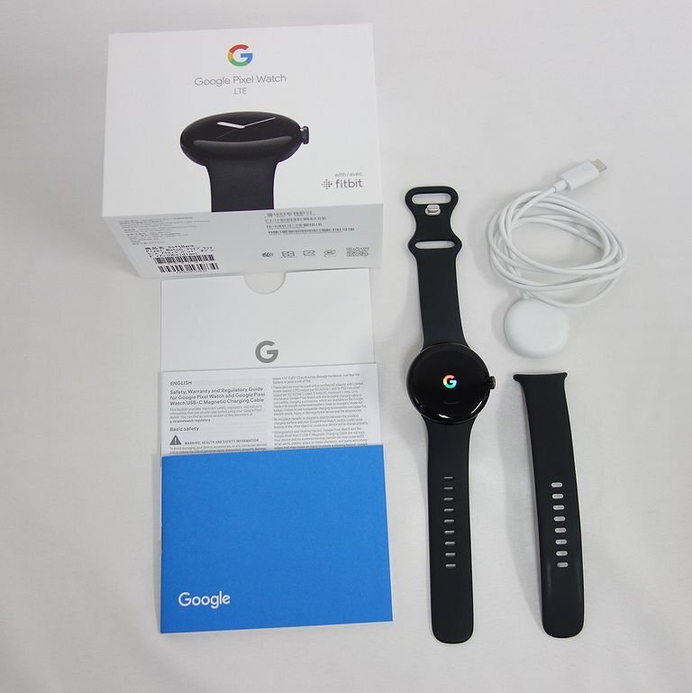 美品 Google Pixel Watch LTE マットブラック 送料無料 インボイス可 【k0405-80-0410】清P