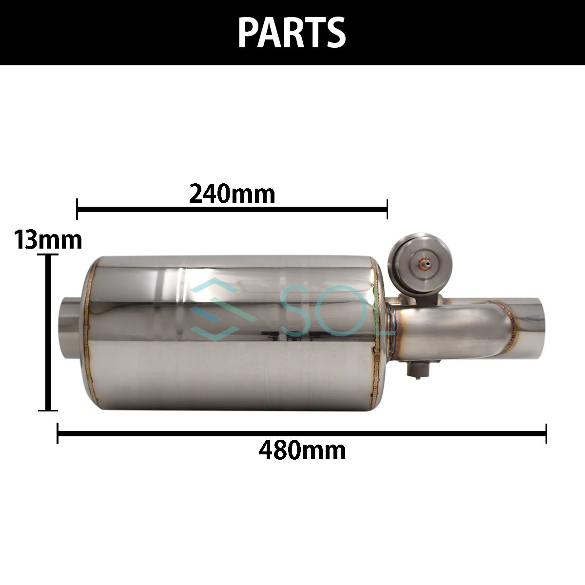 63mm 可変バルブ タイコ マフラーサイレンサー 音量調整 負圧 エキゾーストパイプセット コンパクト コントローラーユニット リモコン付_画像3